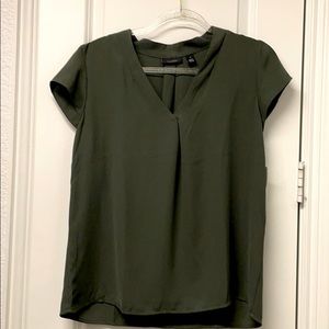 NWT GREY GREEN HALOGEN BLOUSE M
